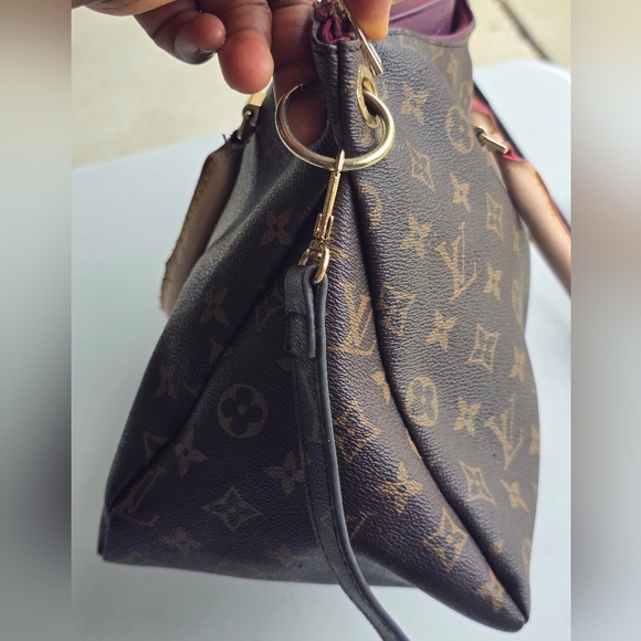 $2500 Louis Vuitton Brown Monogram Pallas  Handbag Women Brown Large - Picture 7 of 16